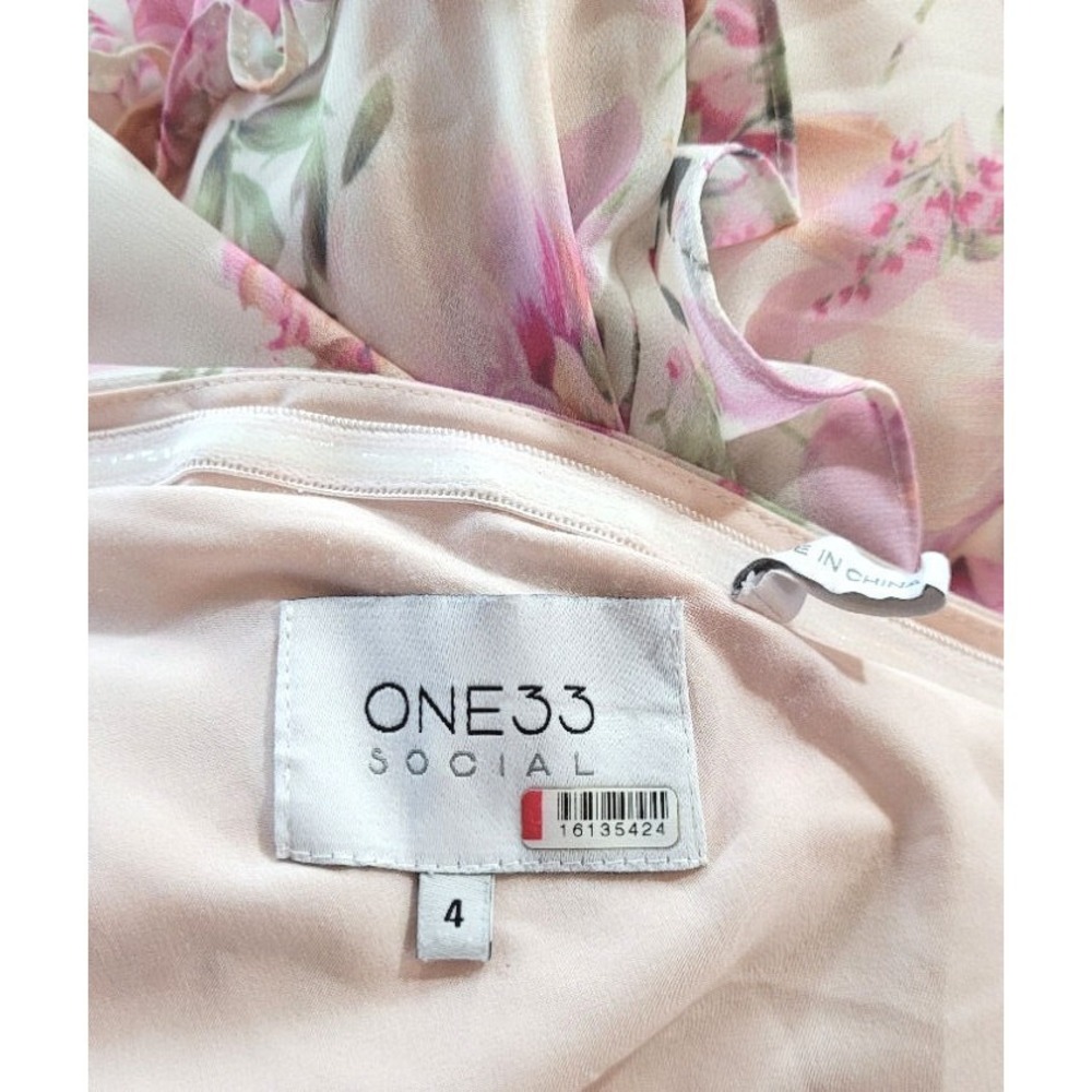 One33 Social Vintage Floral Gown Maxi Dress from Rent the Runway - Pink - Sz 4 - Picture 6 of 8